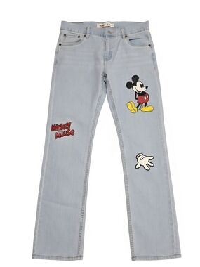 Disney x Levi's Mickey Mouse Graphic Light Blue Jeans W28 L28